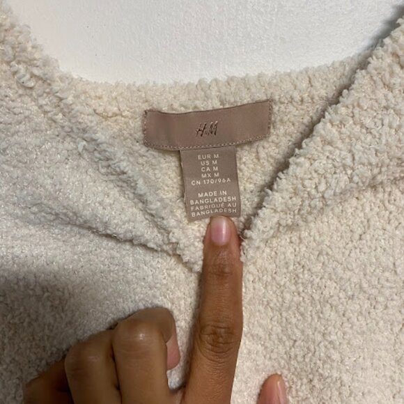 H&M Fuzzy Knit Loungewear Set Women's Cami & Joggers Size M - Picture 3 of 10